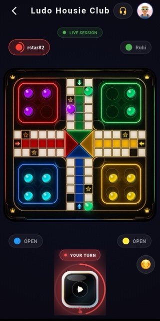 Ludo multiplayer gameplay